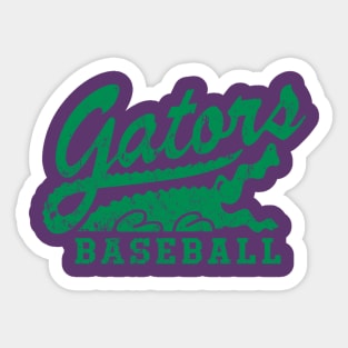 Gators Baseball Sticker